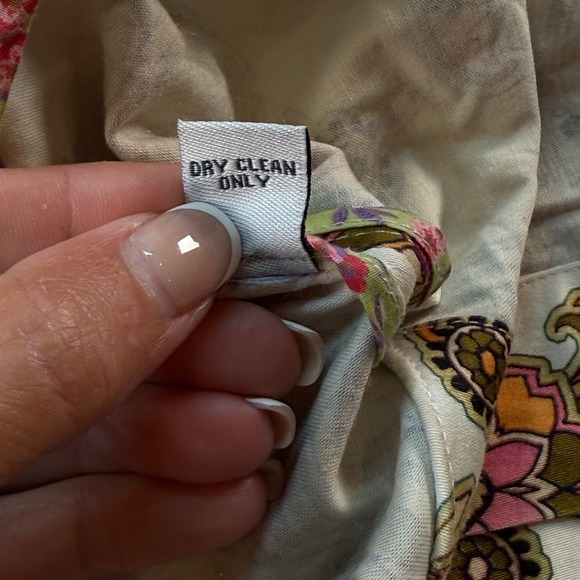 Robert Graham Women's Blazer Jacket Size 12 Multicolor Floral Paisley Cotton - Picture 11 of 11